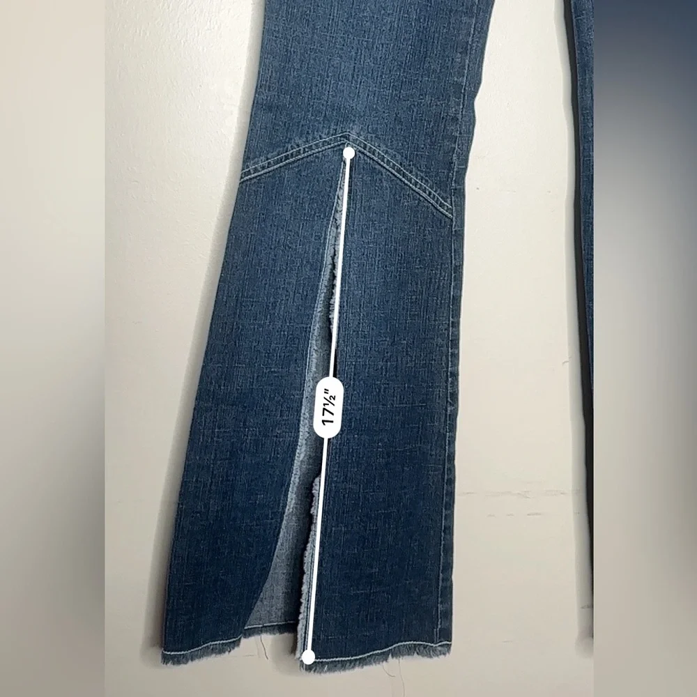 Vintage Y2K Gasoline Flare Jeans Dark Wash Size 13 - Picture 12 of 13